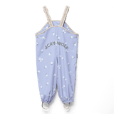 Crywolf Rain Overalls - Floral Periwinkle