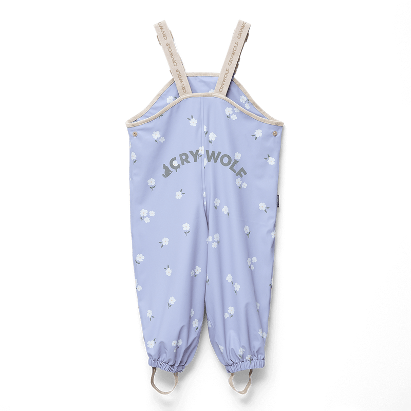 Crywolf Rain Overalls - Floral Periwinkle