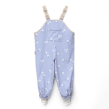 Crywolf Rain Overalls - Floral Periwinkle