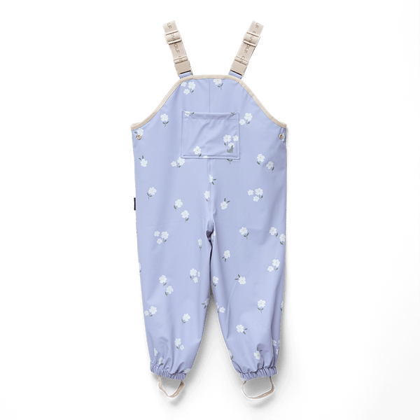 Crywolf Rain Overalls - Floral Periwinkle