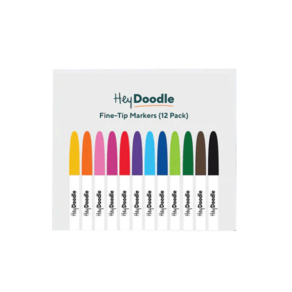 Hey Doodle 12 Pen Set - Fine Tip