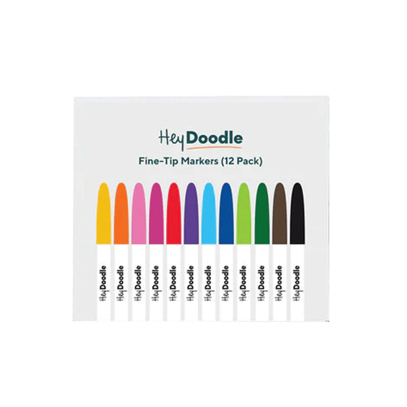 Hey Doodle 12 Pen Set - Fine Tip