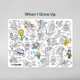 Hey Doodle Reusable Marker Playmat - When I Grow Up