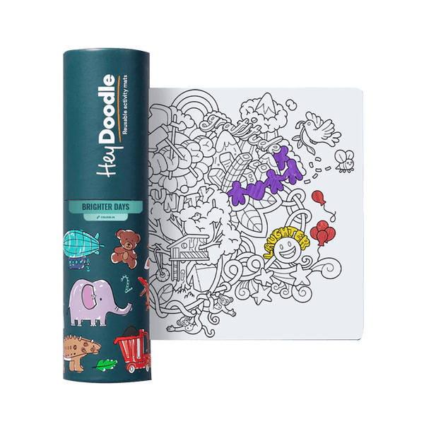 Hey Doodle Reusable Marker Mini Playmat - Brighter Days