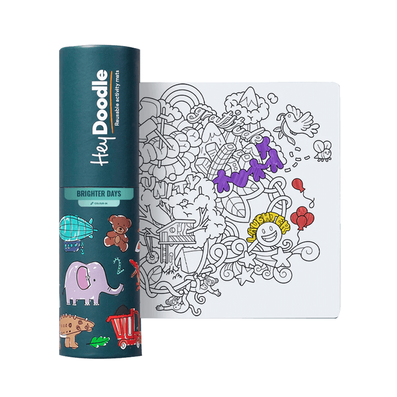 Hey Doodle Reusable Marker Mini Playmat - Brighter Days