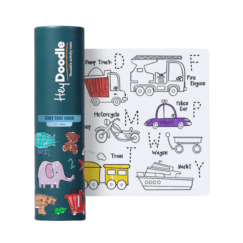 Hey Doodle Reusable Marker Mini Playmat - Toot Toot Honk