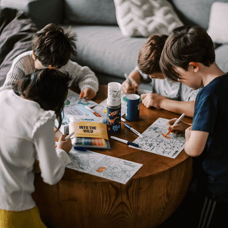 Hey Doodle Reusable Marker Mini Playmat - Toot Toot Honk