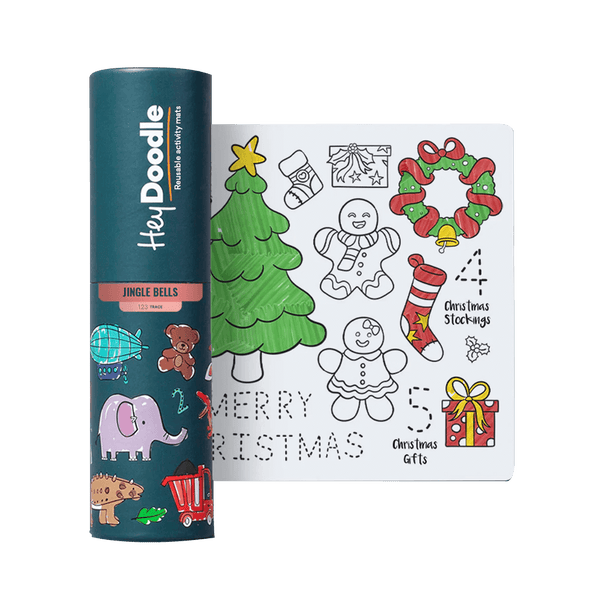 Hey Doodle Reusable Marker Mini Playmat - Jingle Bells