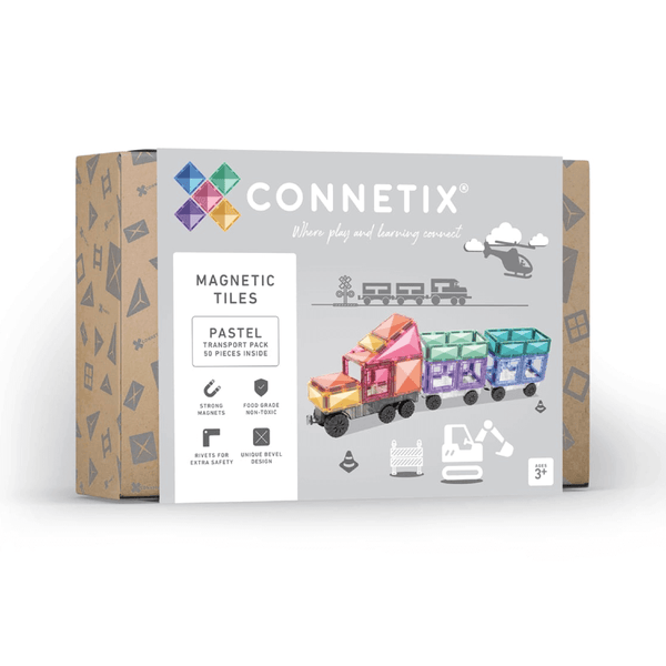 Connetix Pastel Transport Pack 50 pc