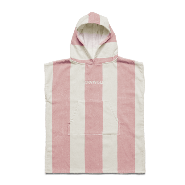 Crywolf Hooded Towel - Blush Stripe