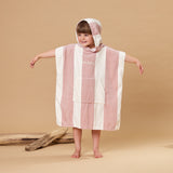 Crywolf Hooded Towel - Blush Stripe