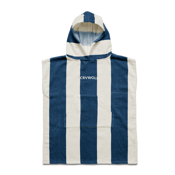 Crywolf Hooded Towel - Indigo Stripe