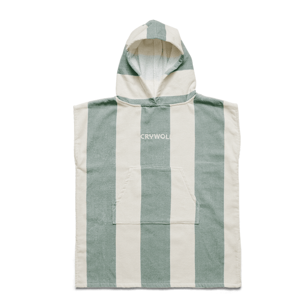 Crywolf Hooded Towel - Moss Stripe