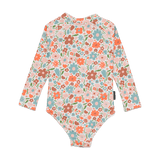 Crywolf Long Sleeve Swimsuit - Flower Market