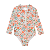 Crywolf Long Sleeve Swimsuit - Flower Market