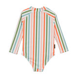 Crywolf Long Sleeve Swimsuit - Summer Stripe