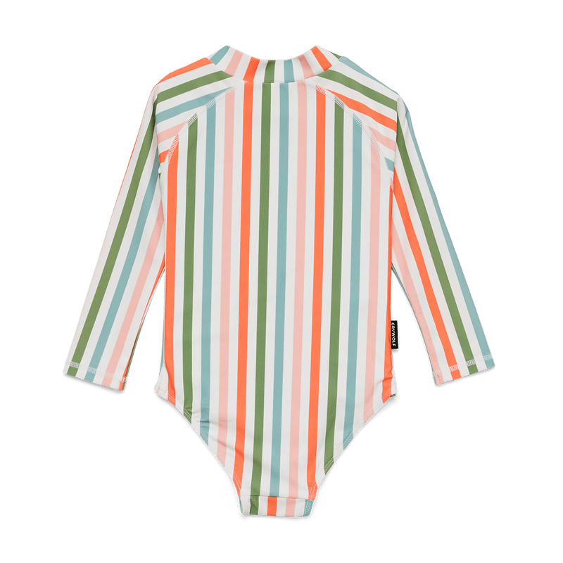 Crywolf Long Sleeve Swimsuit - Summer Stripe