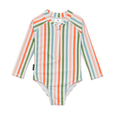 Crywolf Long Sleeve Swimsuit - Summer Stripe