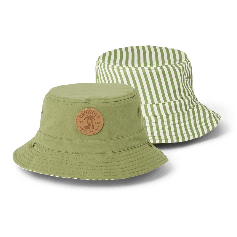 Crywolf Reversible Bucket Hat - Coastal Stripe