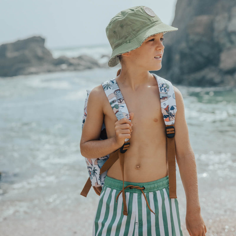 Crywolf Reversible Bucket Hat - Coastal Stripe