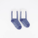 Dear Ted Periwinkle Check Merino Socks