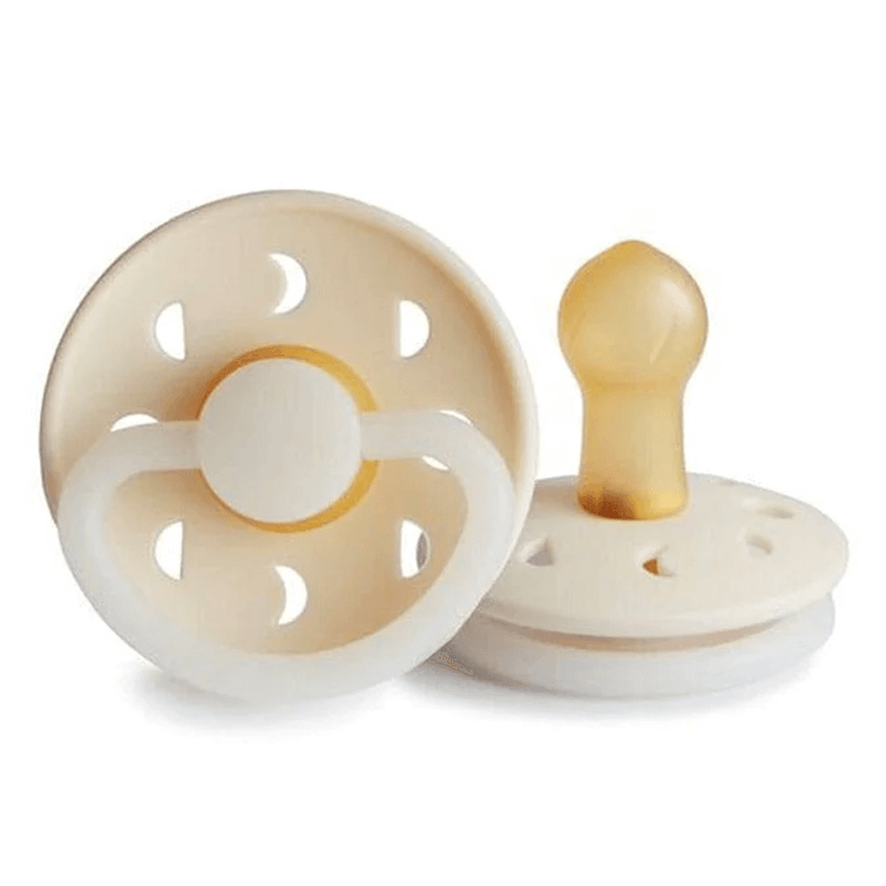 Frigg Pacifier - Latex - Moon Phase Cream Night Glow