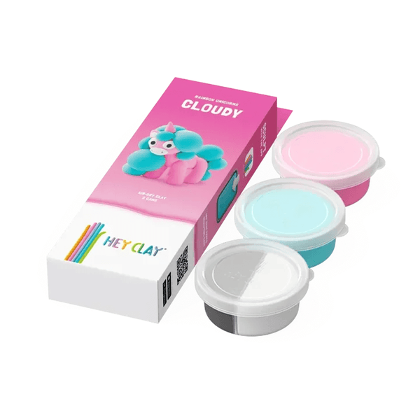 Hey Clay Single Pack - Rainbow Unicorn, Cloudy