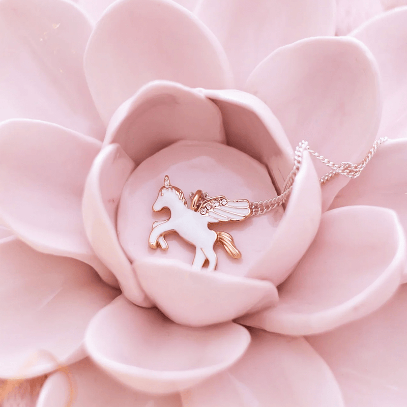 Lauren Hinkley Flying Unicorn Necklace