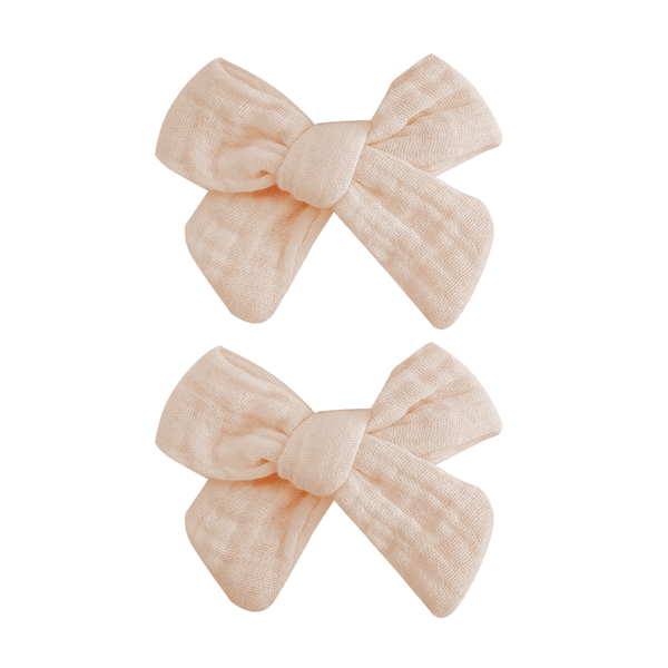 Little Sunday Bows | Set of Two | Peachy