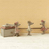 Maileg Dancing Little Sister Mouse in Daybed