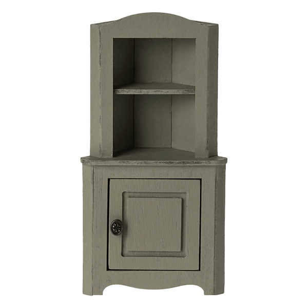 Maileg Corner Cabinet, Mouse - Light Green