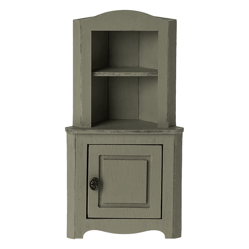 Maileg Corner Cabinet, Mouse - Light Green