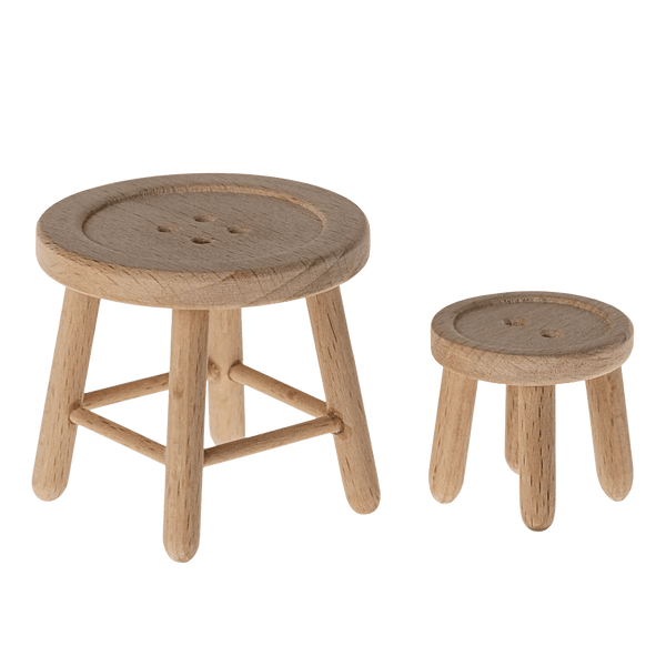 Maileg Table & Stool Set - Mouse