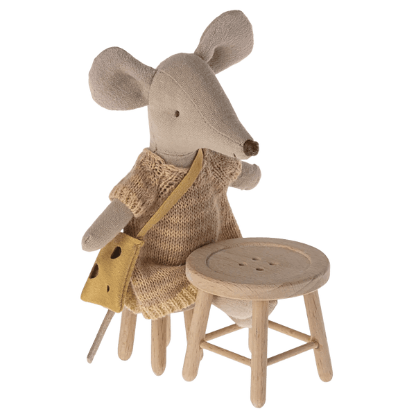 Maileg Table & Stool Set - Mouse