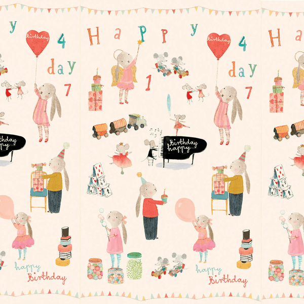 Maileg Giftwrap - Happy Day 10m