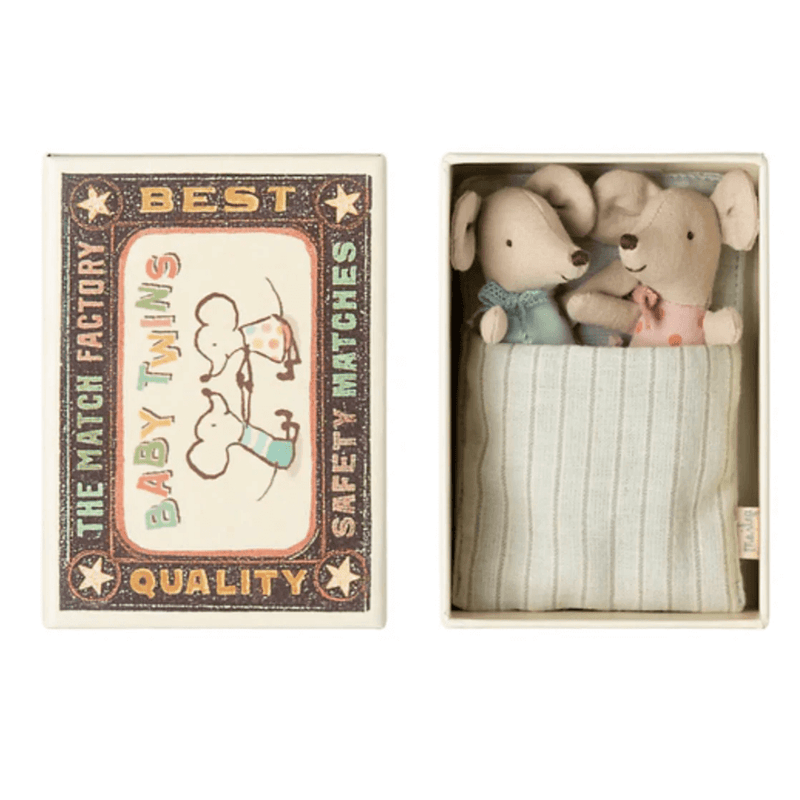 Maileg Twins Baby Mice In Matchbox 2025