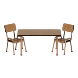 Maileg Table & Chair Set Mouse - Dark Powder