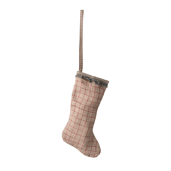 Maileg Stocking Ornament - Checker Sand