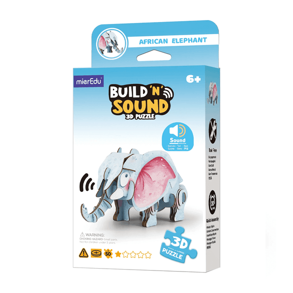 Build 'n' Sound 3D Puzzle - African Elephant