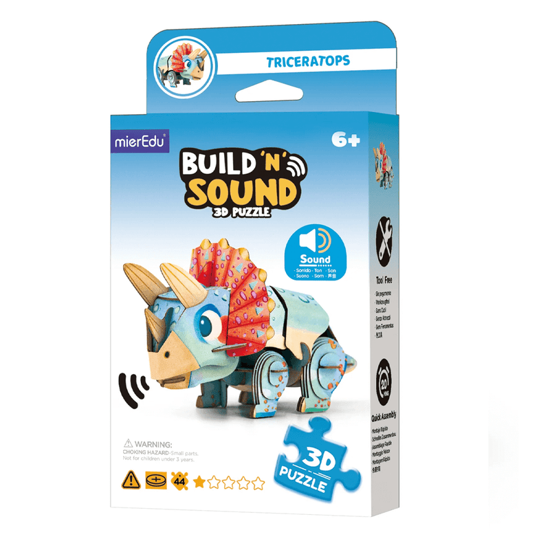 Build 'n' Sound 3D Puzzle - Triceratops