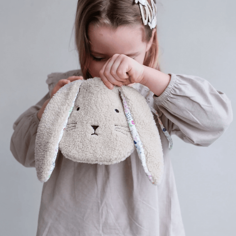 Mimi & Lula Fluffy Bunny Bag - Beige