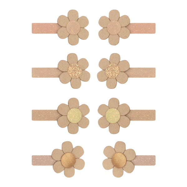 Mimi & Lula Daisy Mini Clips - Neutral