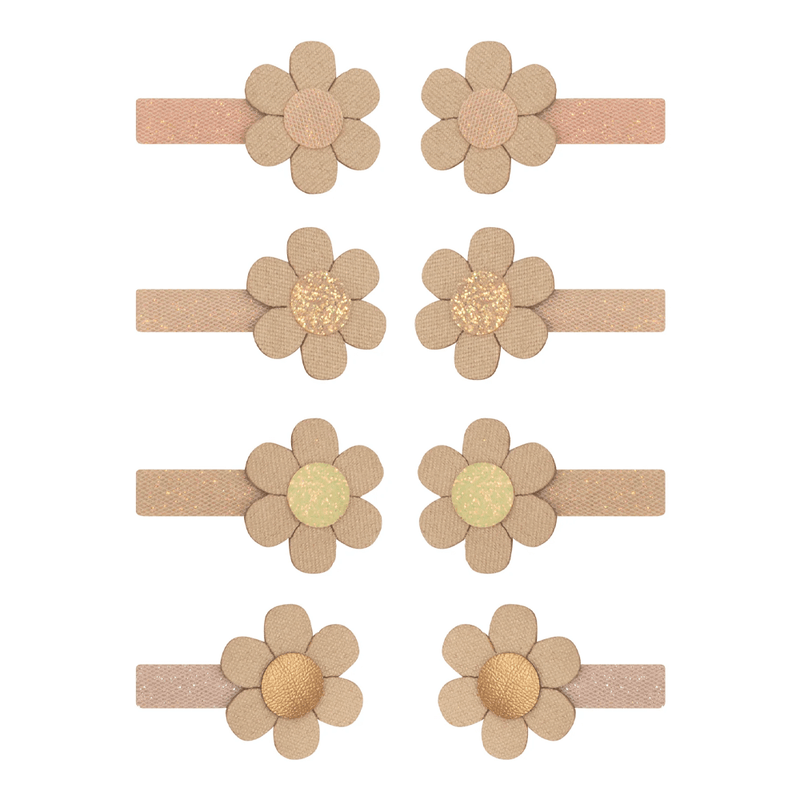 Mimi & Lula Daisy Mini Clips - Neutral