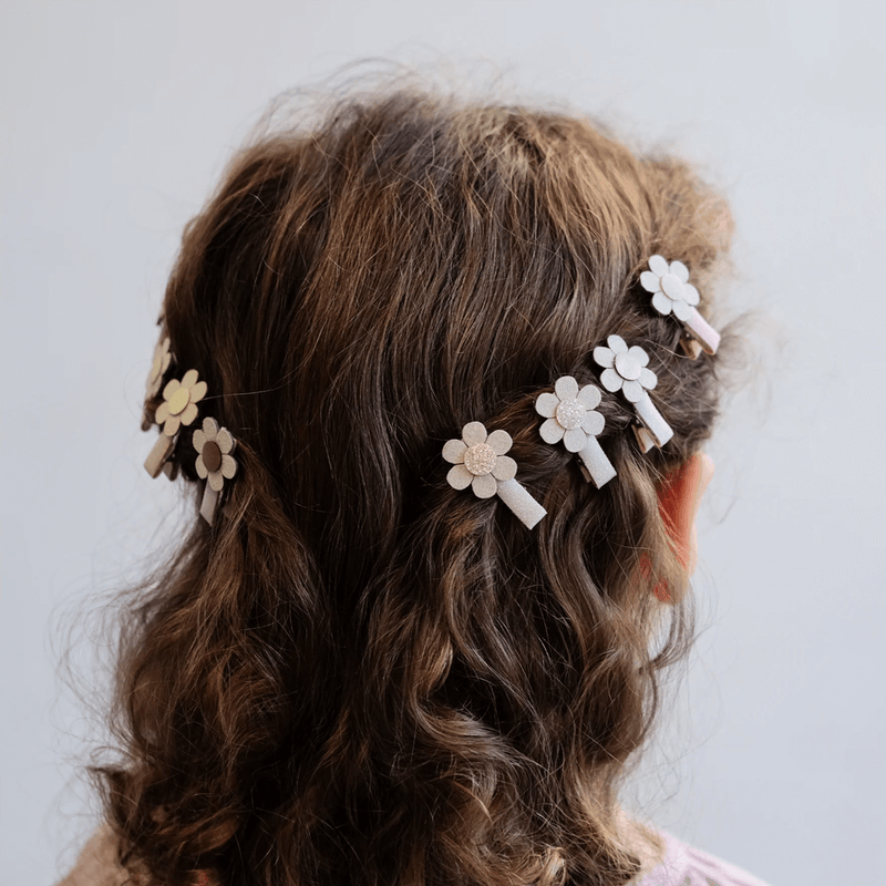 Mimi & Lula Daisy Mini Clips - Neutral