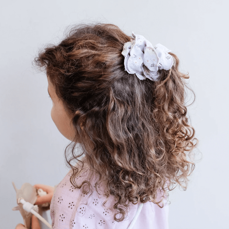 Mimi & Lula Scalloped Scrunchie - Blue