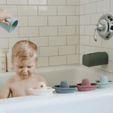 Mushie Bath Rinse Cups - Cambridge Blue