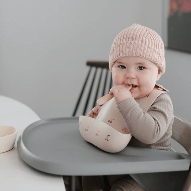 Mushie Baby First Feeding Spoons - Blush/Shifting Sand