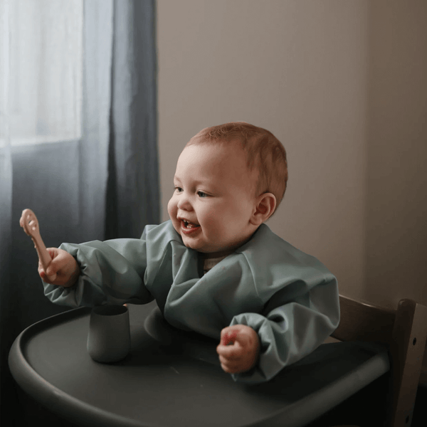 Mushie Baby First Feeding Spoons - Natural/Shifting Sand