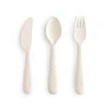 Mushie Dinnerware Cutlery Set - Ivory