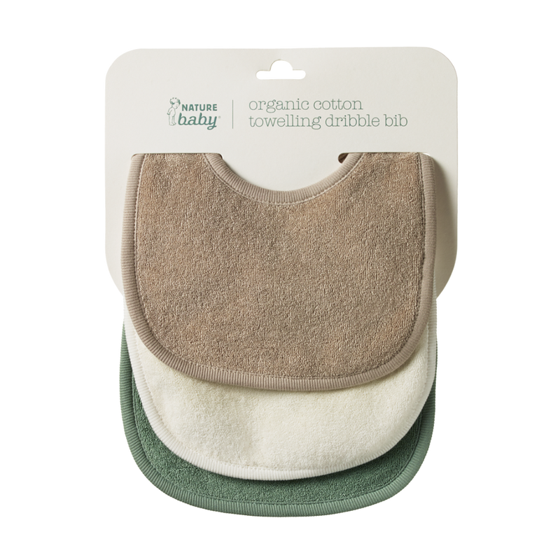 Nature Baby Dribble Bibs - 3 Pack